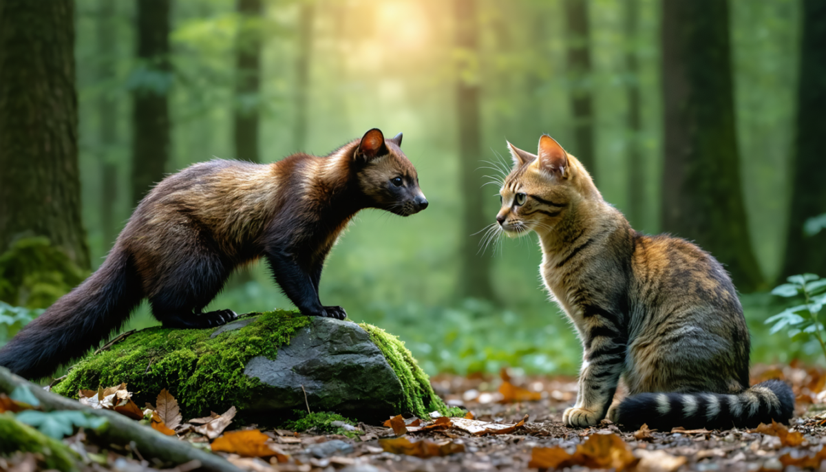 découvrez les dangers potentiels de la cohabitation entre une martre et un chat, et apprenez comment prévenir les conflits pour assurer la sécurité de vos animaux.