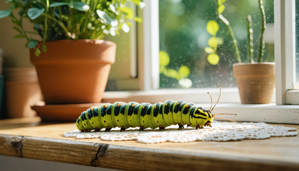 découvrez comment identifier et gérer la présence d'une petite chenille à la maison : intrus nuisible ou invité naturel venu du jardin.