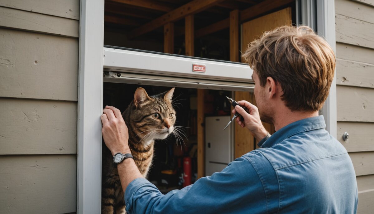 Guide pratique pour installer une chatière dans une porte de garage en métal