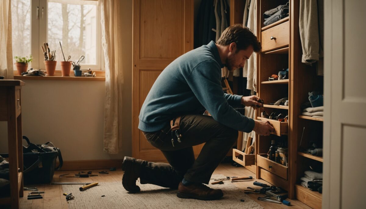 Mon armoire penche : astuces efficaces pour la redresser et la rendre stable