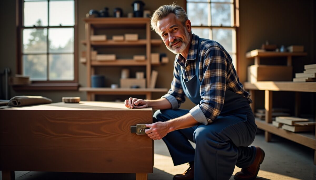 Coffre en bois : Guide pratique pour installer une charnière plate avec précision
