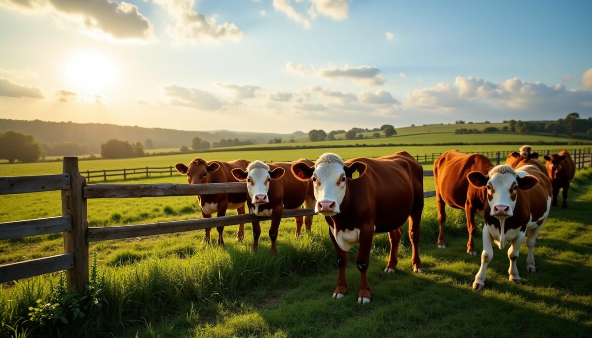 Vaches en bordure de terrain : comprendre les règles et distances à respecter