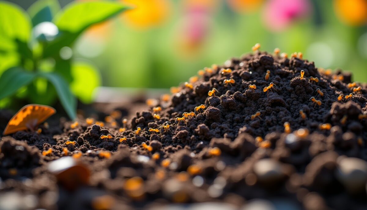 Présence de fourmis dans le compost : causes et solutions pratiques