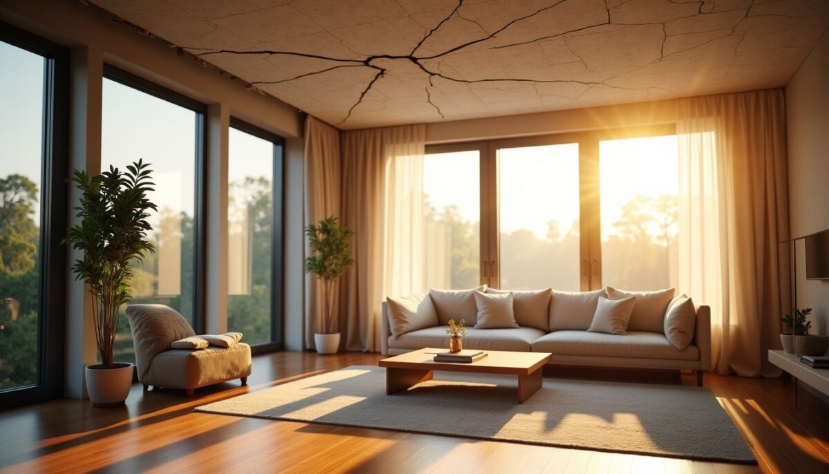 Plafond en Placo qui craque : causes possibles et risques à connaître