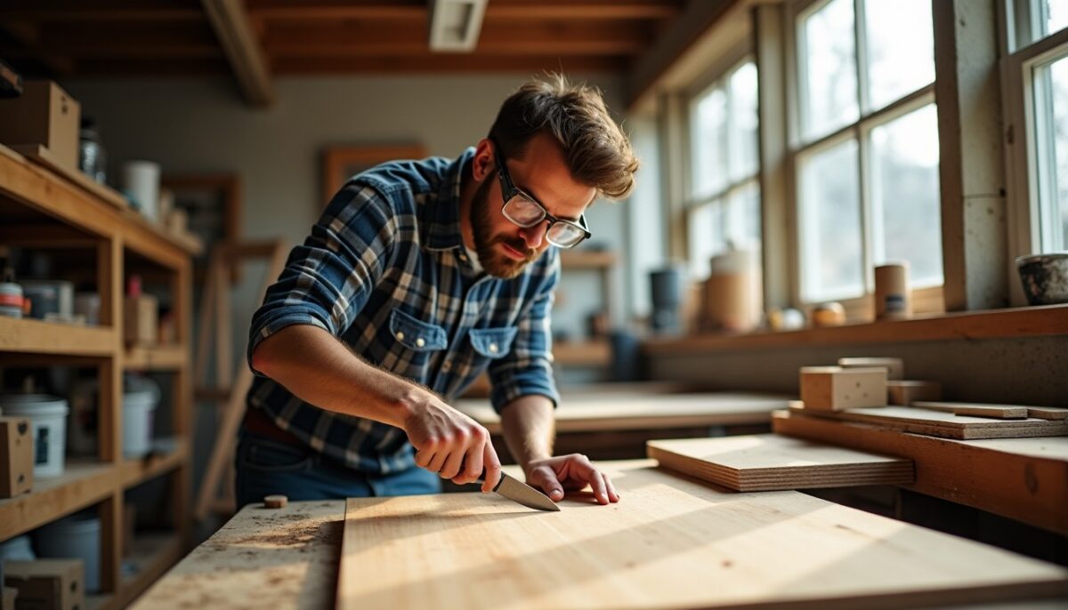 Les astuces pour découper du contreplaqué au cutter sans éclats